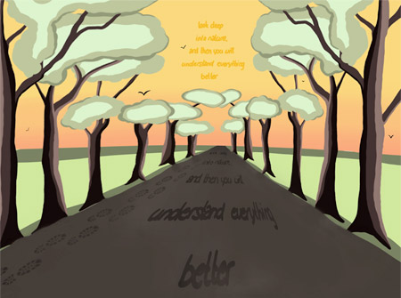 Allee / Imageplakat von Felix Jahn (2023)